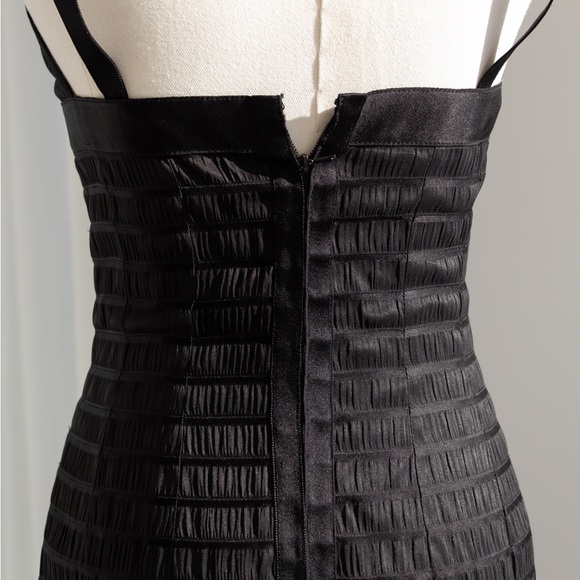 Chanel Vintage Fall/Winter 1992 Black Lesage Ribbon Silk Bodycon Midi Dress - Picture 13 of 16